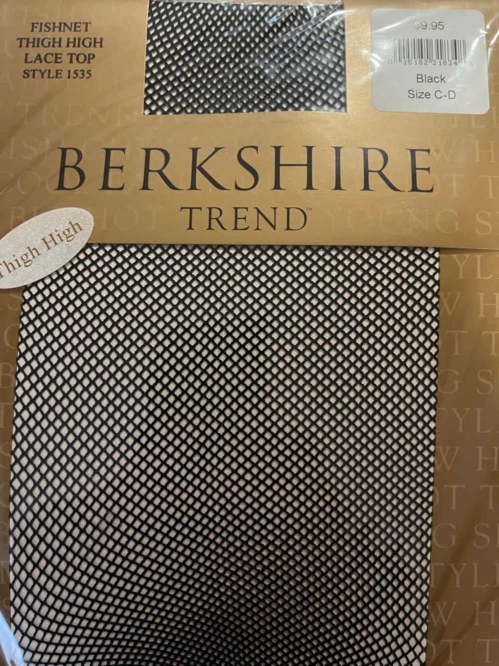 Berkshire Thigh High Fishnet Lace Top Stockings